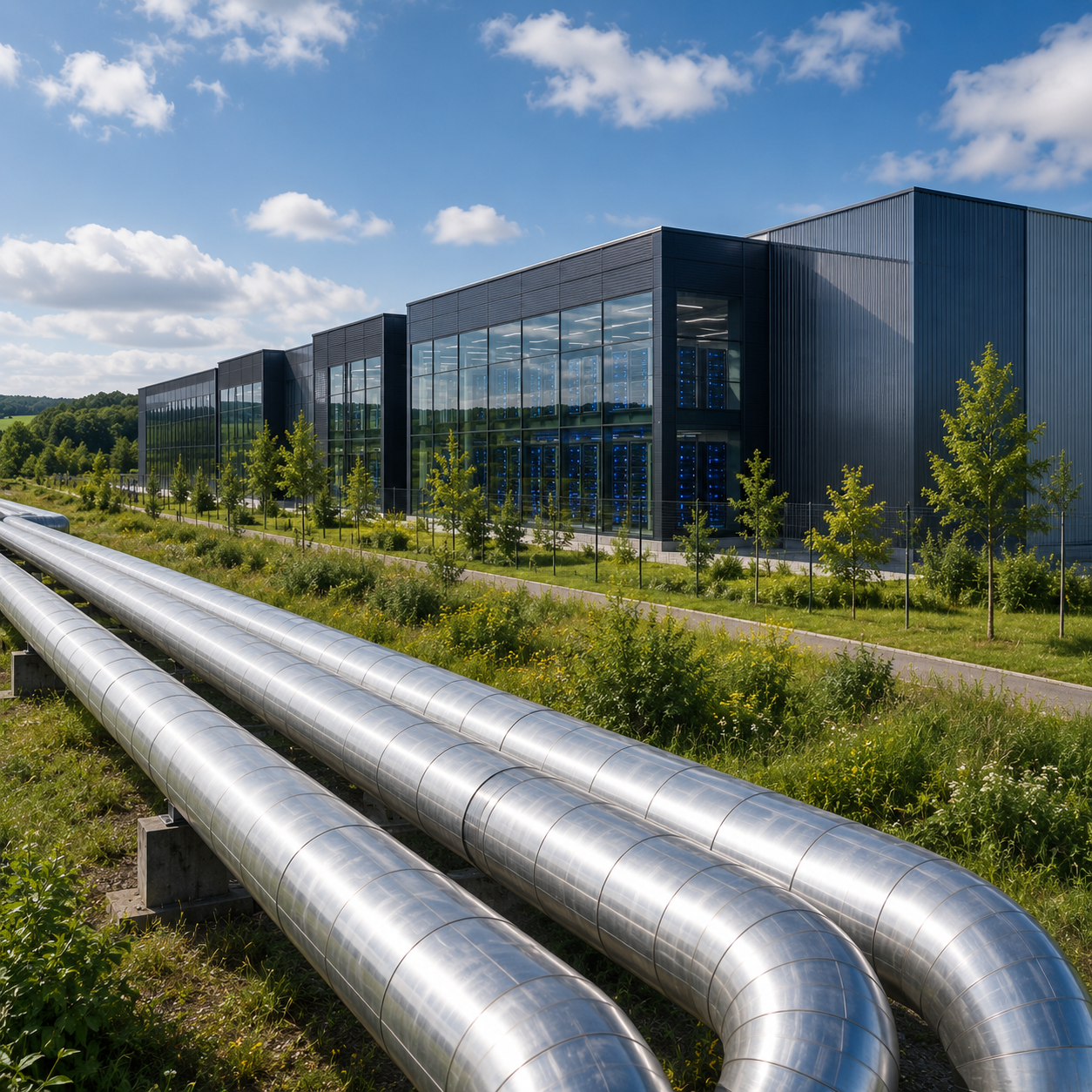 Schwarz links Lübbenau data centre to heat network Schwarz links Lübbenau data centre to heat network