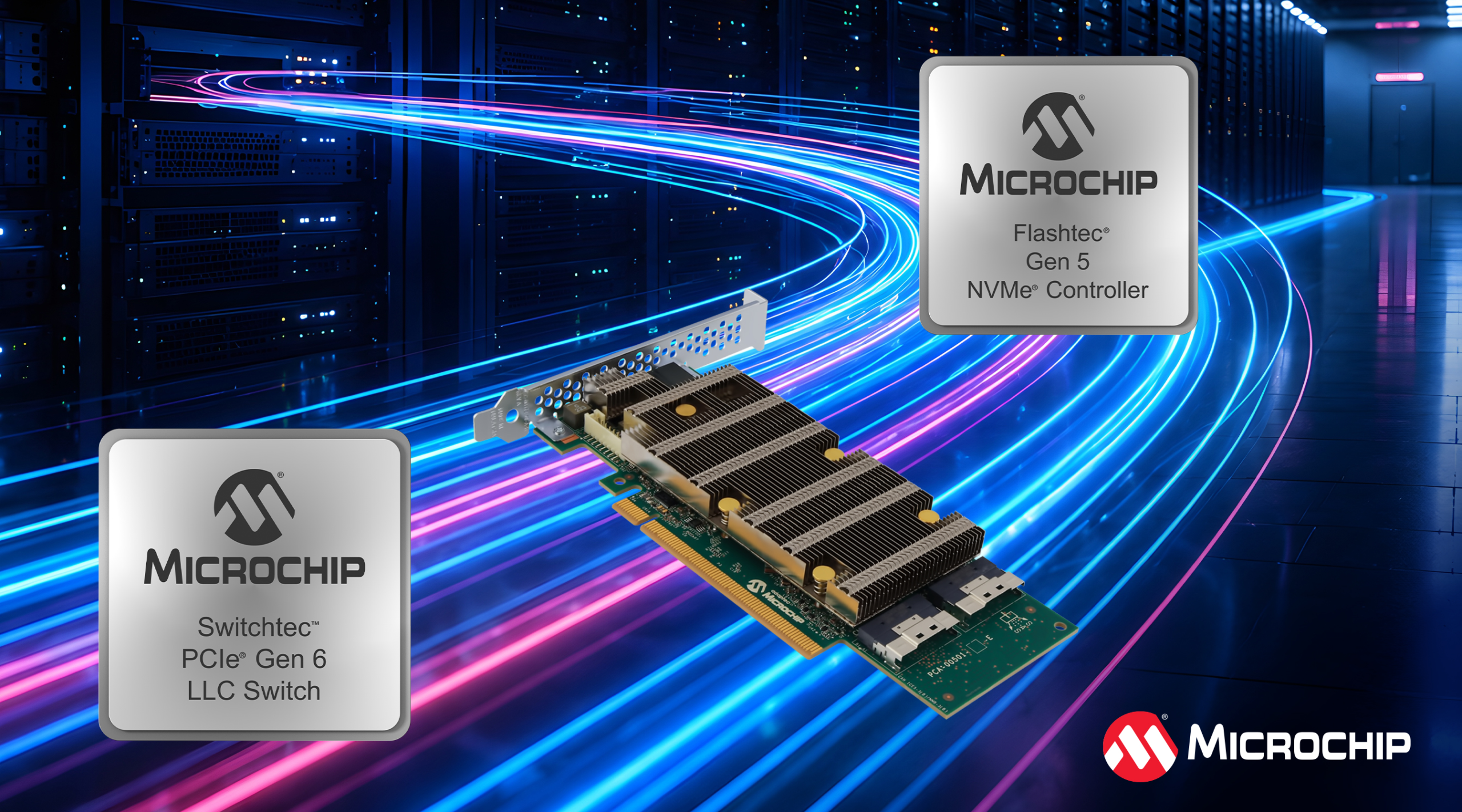 Microchip expands PCIe and NVMe data centre hardware